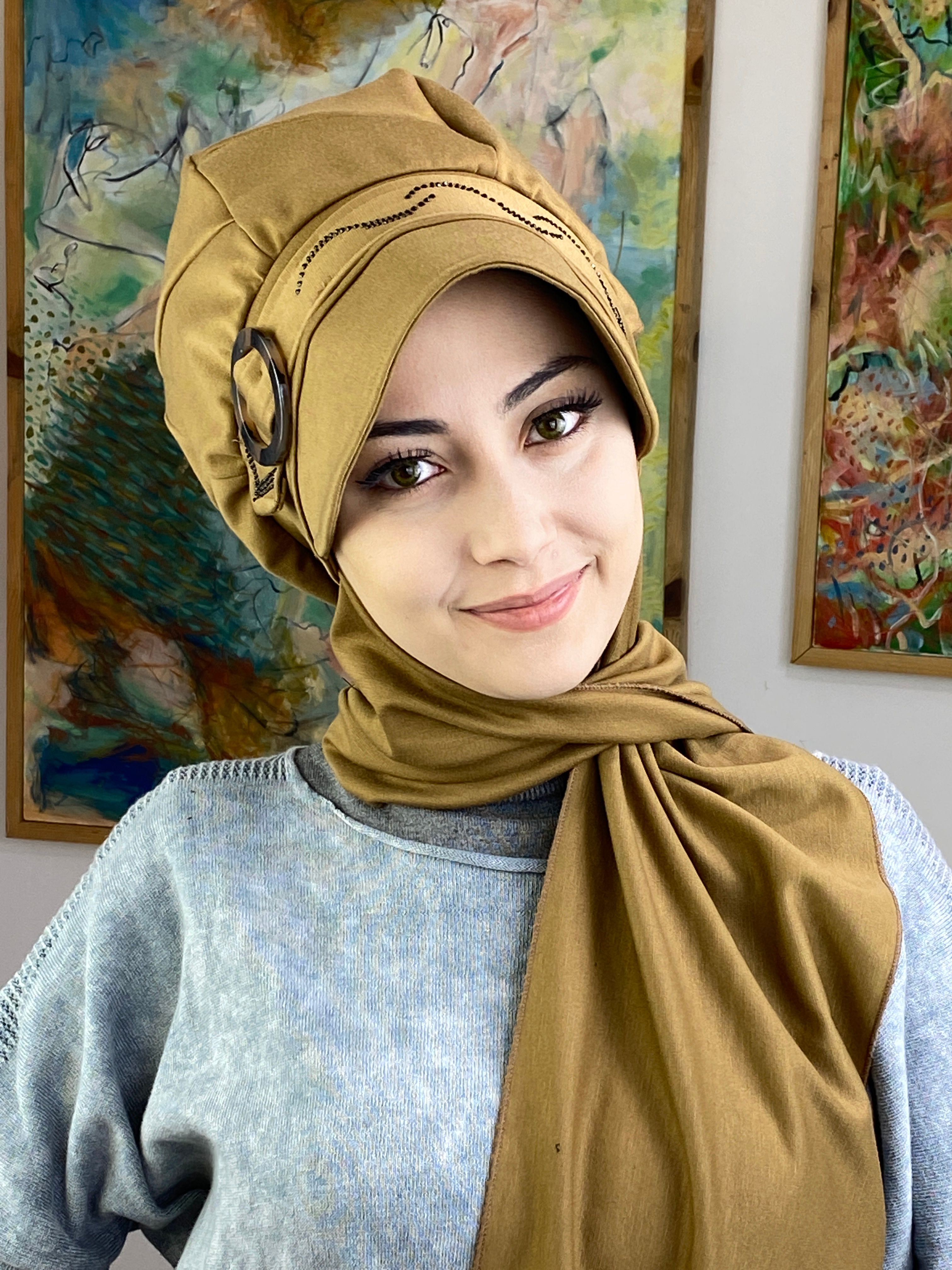 Taşlı Toka Model Şapka