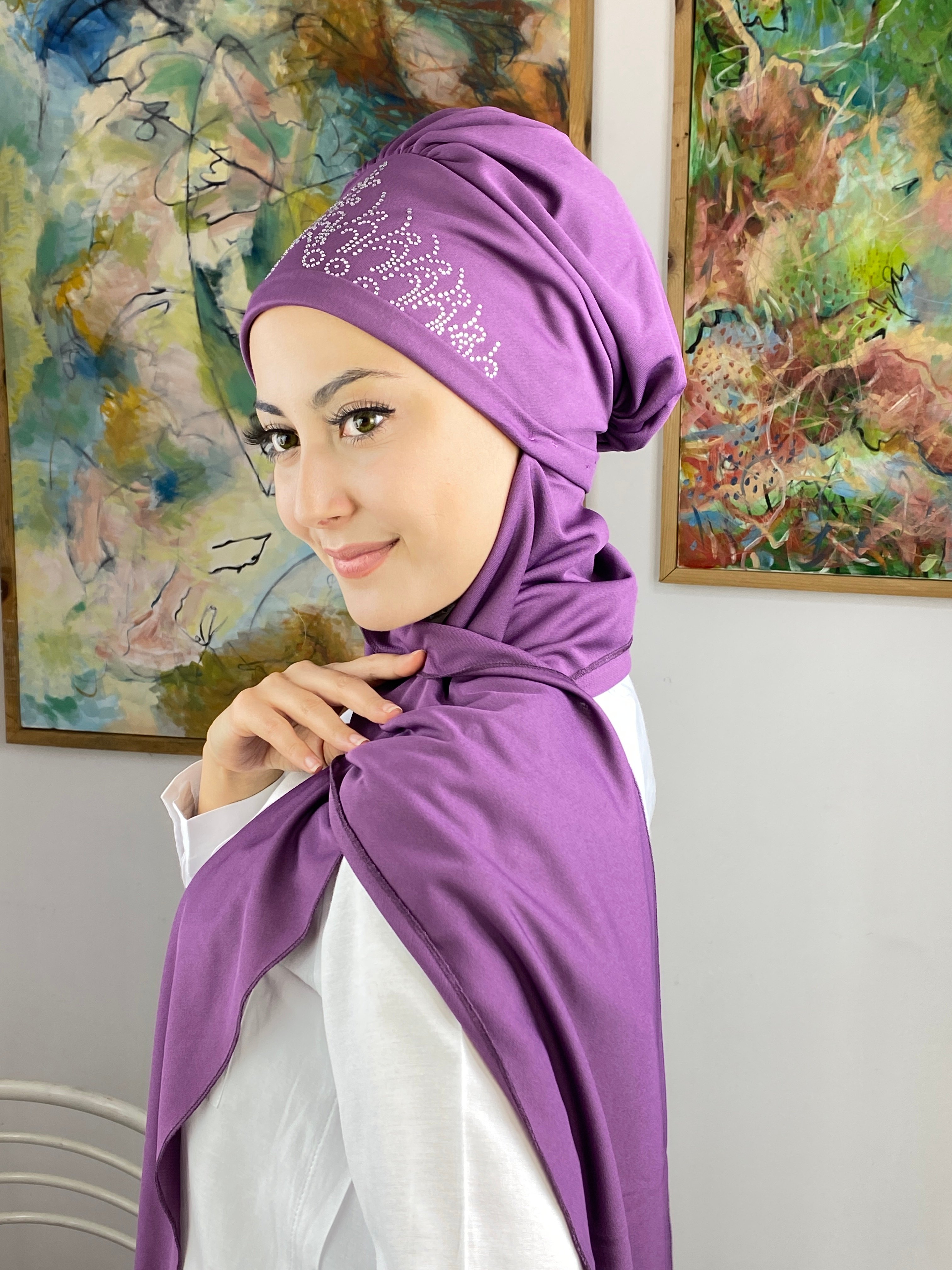 Prenses Model Büzgülü Atkılı Bone