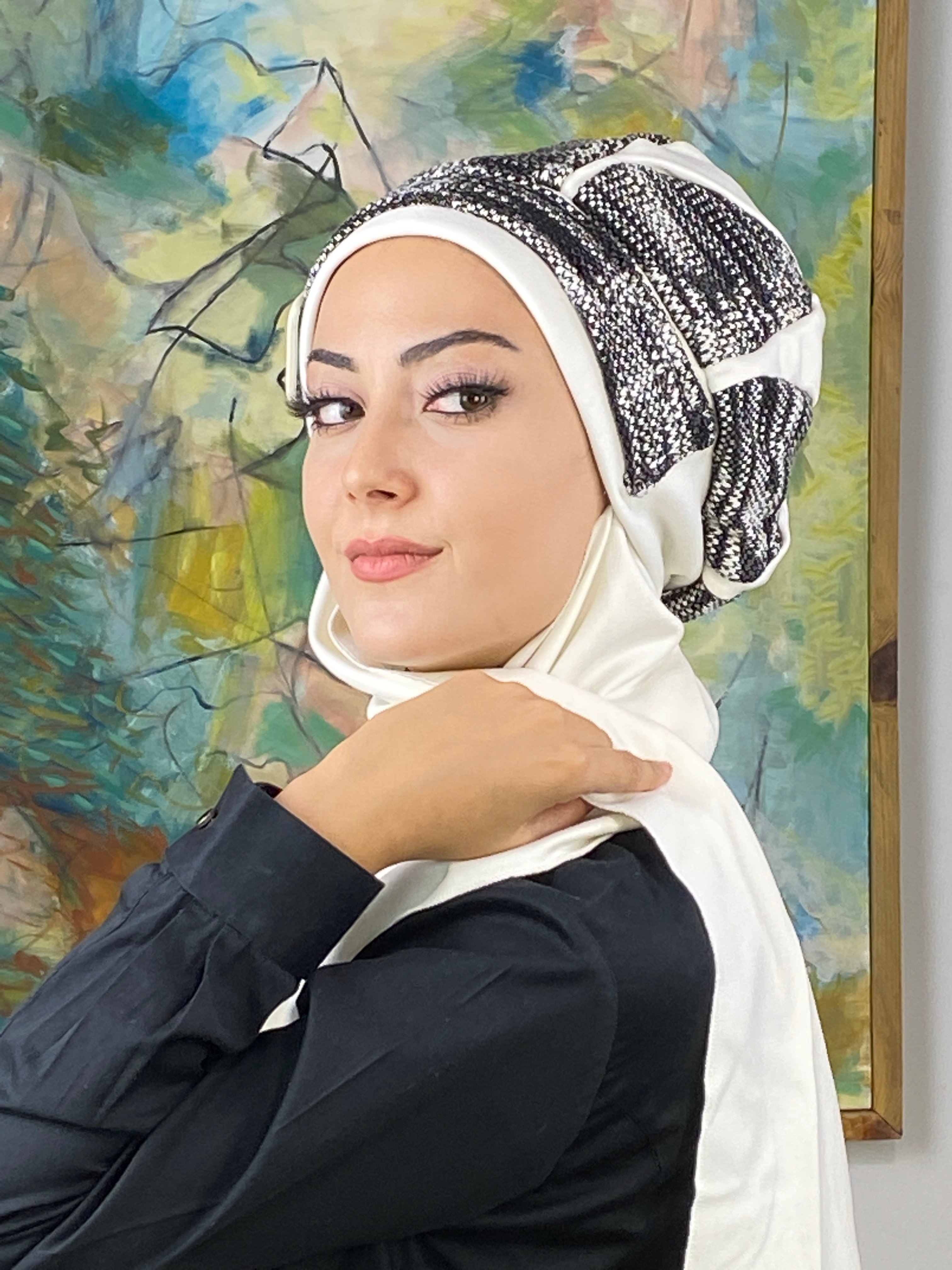 Damla Model Kırçıllı Tesettür Bere