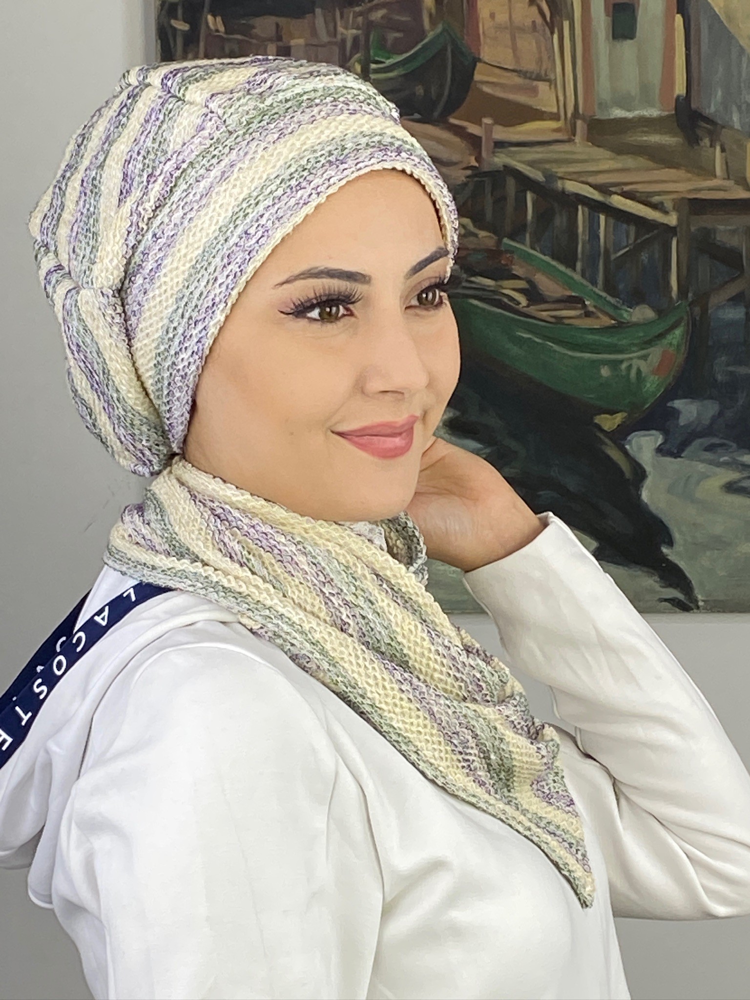 SAHRA MODEL  İKİLİ TRİKO BERE