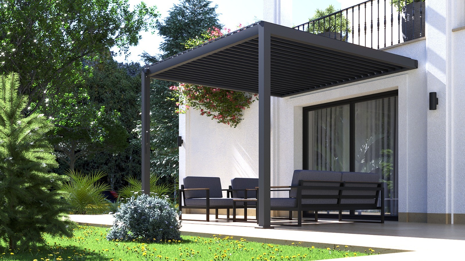 3.0m x 3.0m Kozmos Pergola