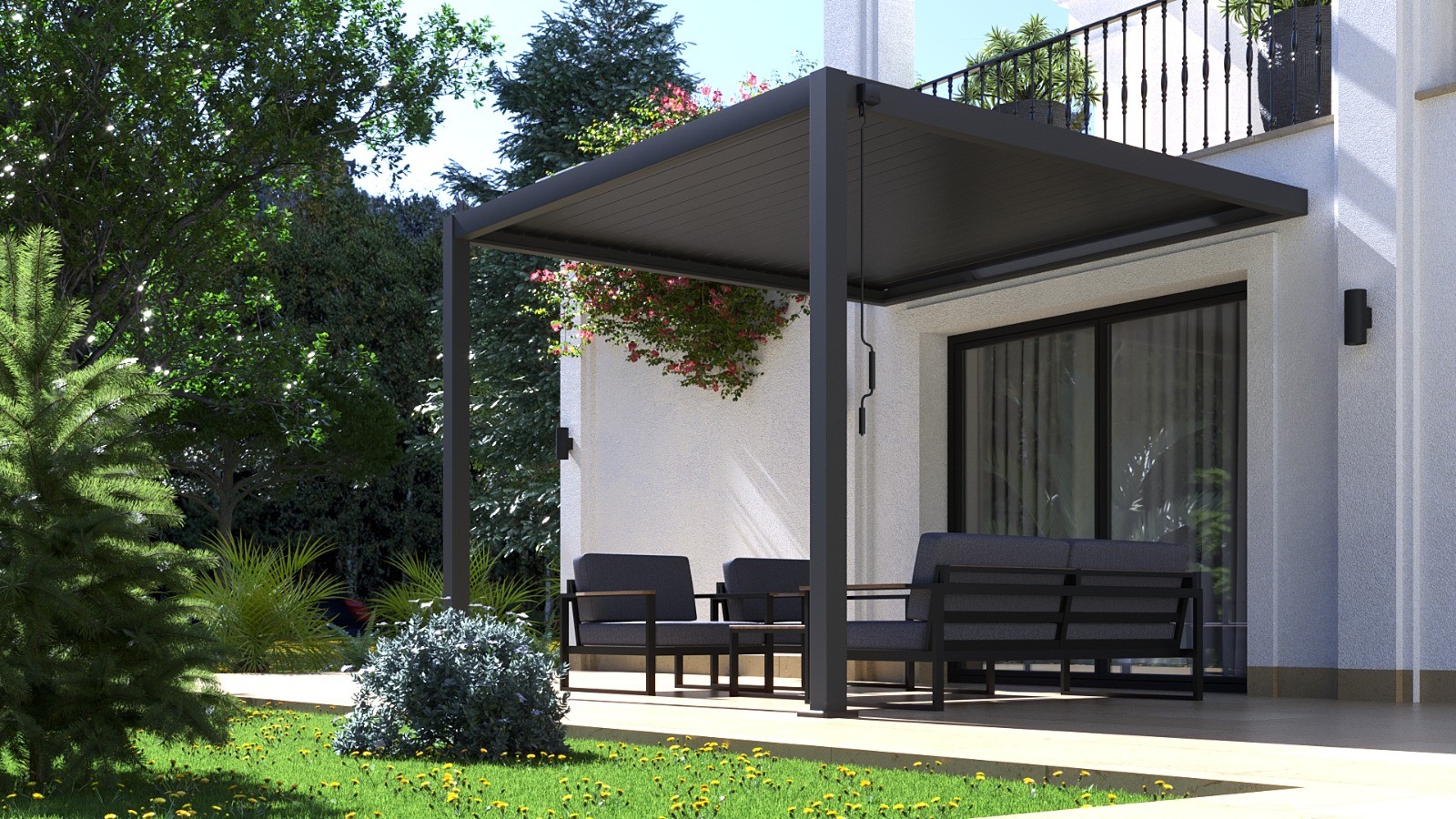 3.0m x 3.0m Kozmos Pergola