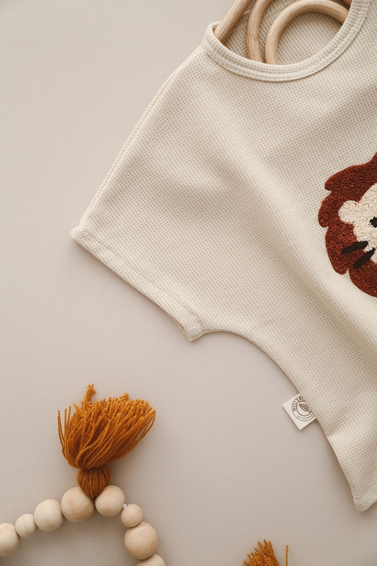 Waffle Aslan T-shirt Bebek Çocuk Unisex