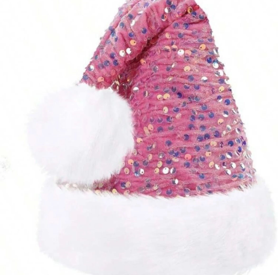 Premium Noel Yılbaşı Şapka - PEMBE