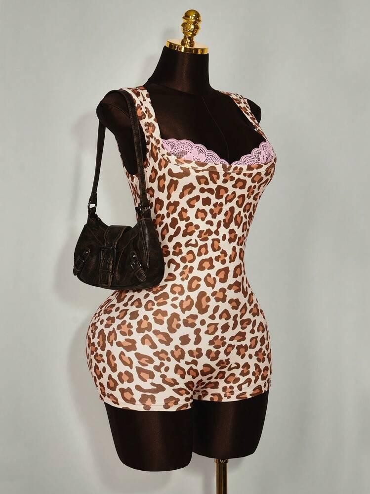 Roselleopard Şort Tulum