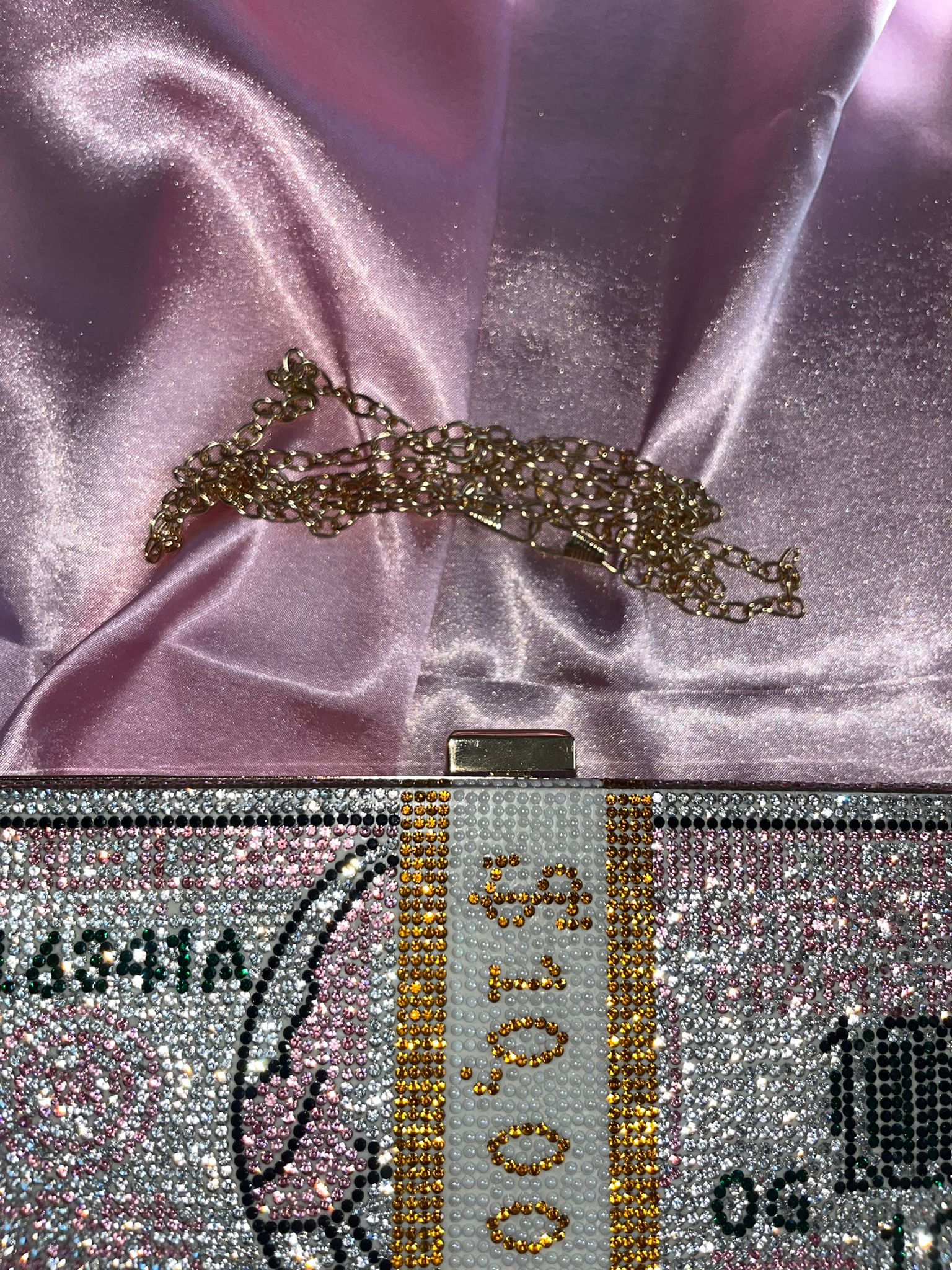 Premium Crystal Dolar Luxury Çanta