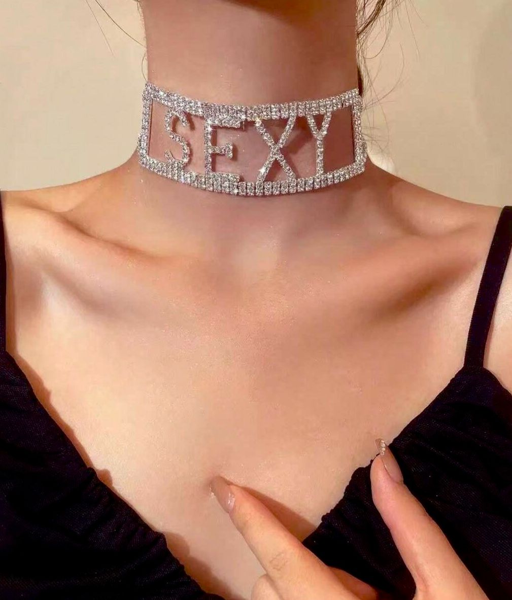 Premium Crystal Choker Kolye