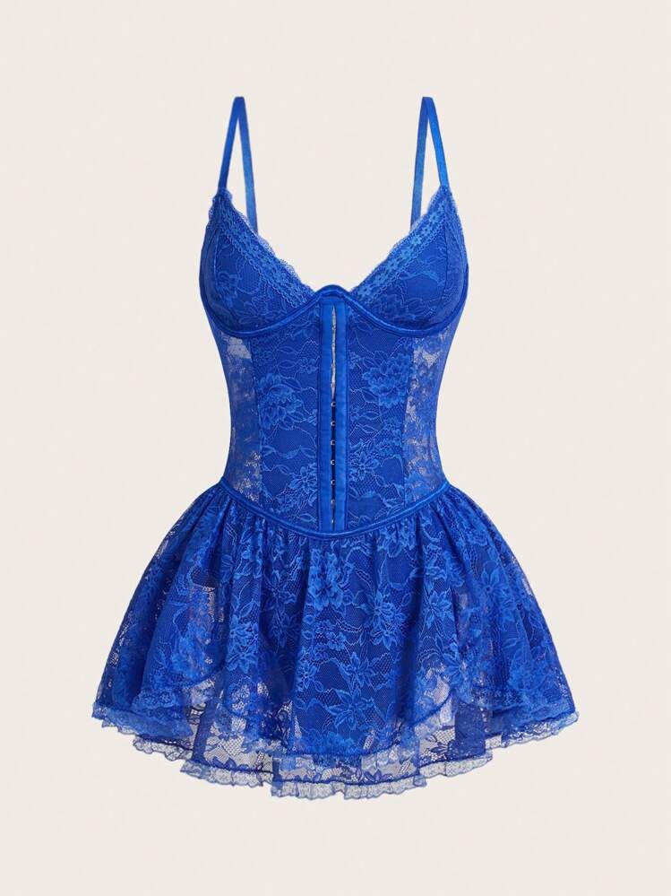 Pray Corset Elbise - LACİVERT