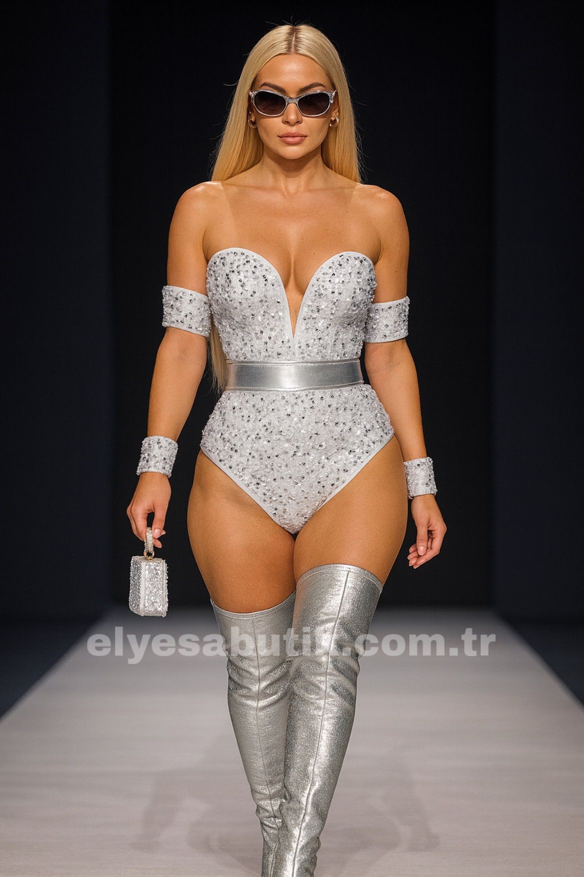 Sparkibell Bodysuit Set - GÜMÜŞ