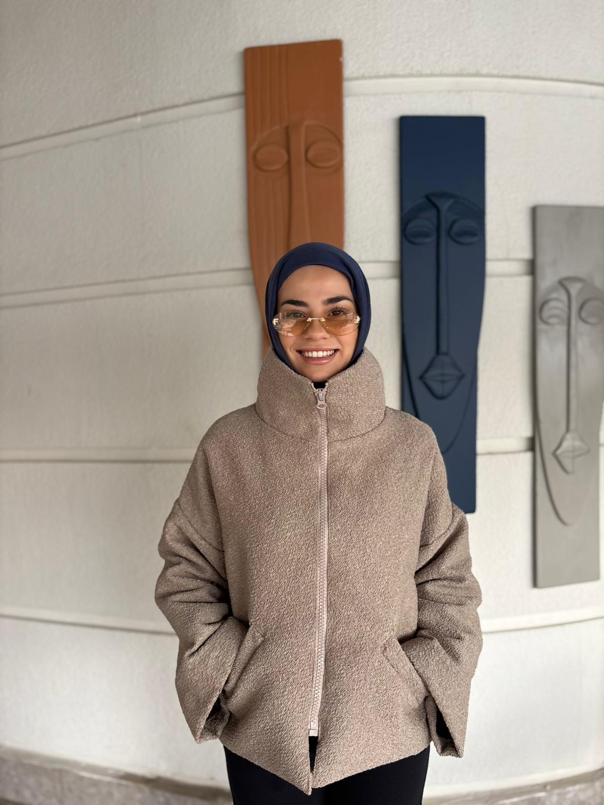 DİK YAKA FERMUARLI KALIN KABAN