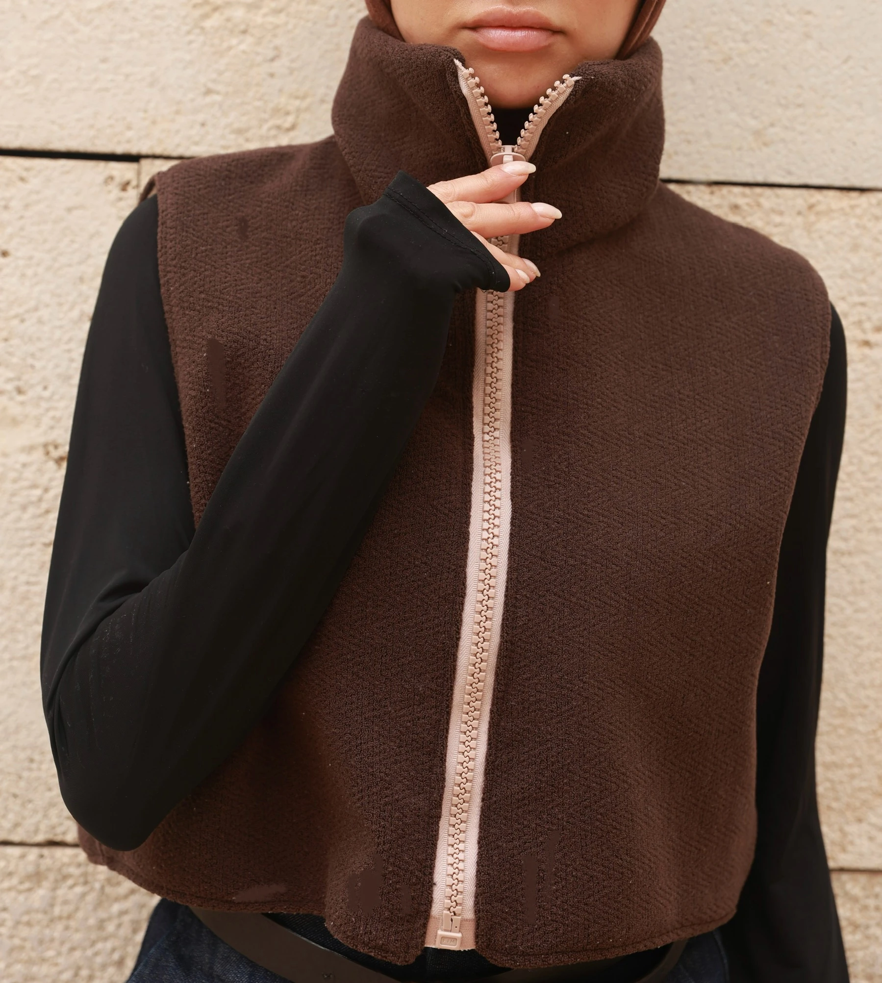 Boğazlı Fermuarlı Astarlı Comfort Ceket K008