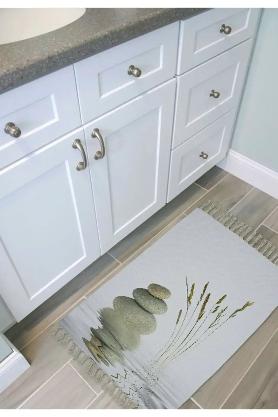 baskılı banyo paspası - banyo paspas - Zethome