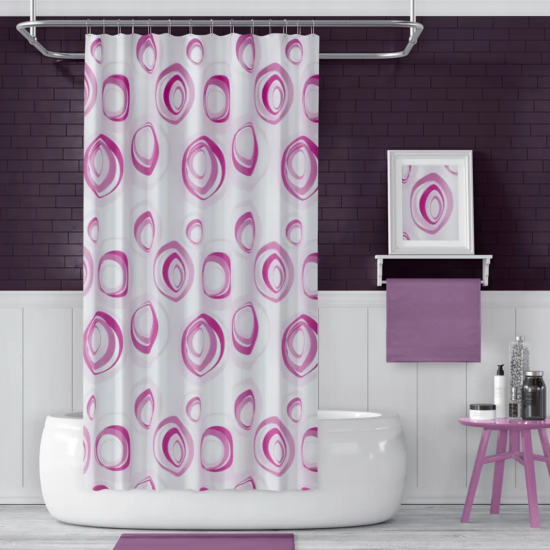 banyo perdesi duş perdesi modern görünüm trend perdeler banyo dekorasyonu banyo aksesuarları banyo duş perde borusu