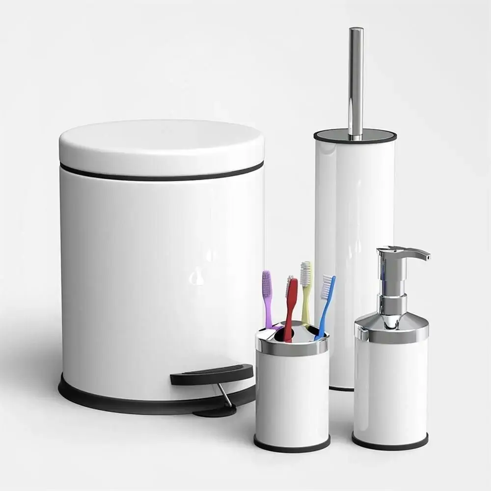 toptan banyo seti - mutfak çelik çöp kovası - Zethome