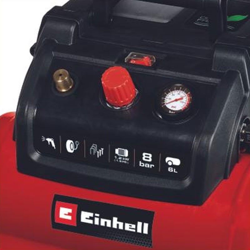 Hava Kompresörü Elektrikli (6 Lt) (EINHELL 4020655 TC-AC 190/6/8 OF)