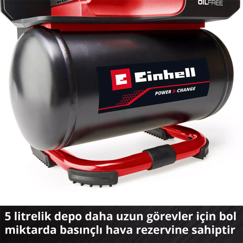 Hava Kompresörü Akülü (Akü Hariç) (EINHELL 4020410 TE-AC 18/75 Li OF Solo)