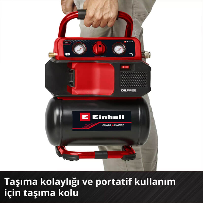 Hava Kompresörü Akülü (Akü Hariç) (EINHELL 4020410 TE-AC 18/75 Li OF Solo)