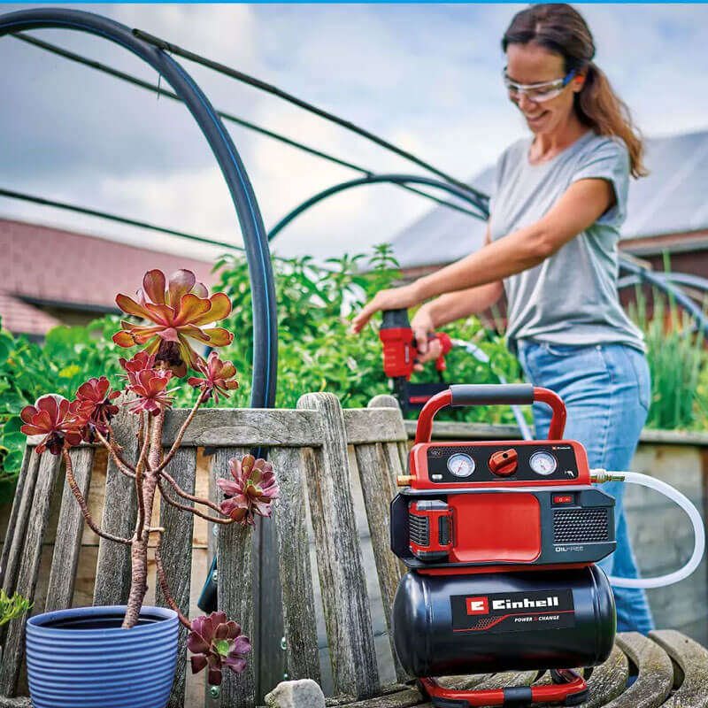 Hava Kompresörü Akülü (Akü Hariç) (EINHELL 4020410 TE-AC 18/75 Li OF Solo)