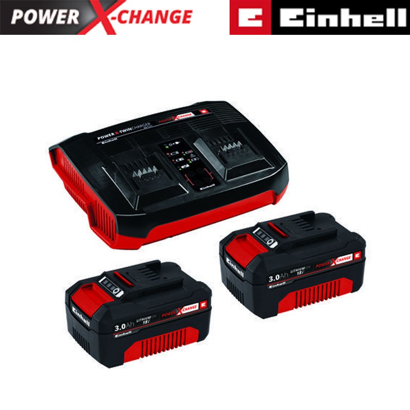 PXC Akü Kiti PXC Twincharger 3A (2 x 3.0 Ah) (EINHELL 4512083)