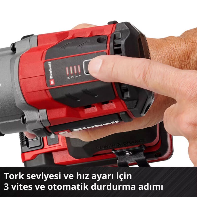 Darbeli Somun Sıkma Makinesi Akülü (Akü Hariç) (EINHELL 4510065 TP-CW 18/750-C Li BL Solo)