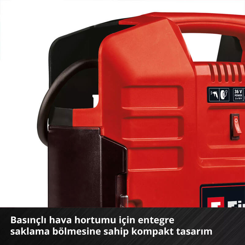 Hava Kompresörü Akülü (Akü Hariç) (8 Bar) (EINHELL 4020440 TE-AC 36/8 Li OF Set Solo)