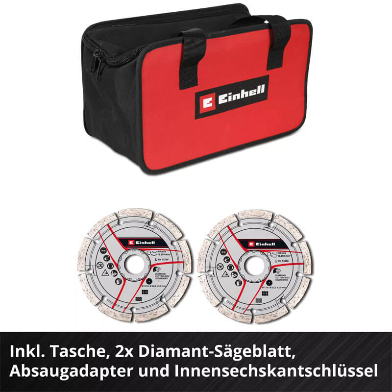 Kanal Açma Makinesi Akülü (Akü Hariç) (EINHELL 4350800 TP-MA 36/30 Li BL Solo)