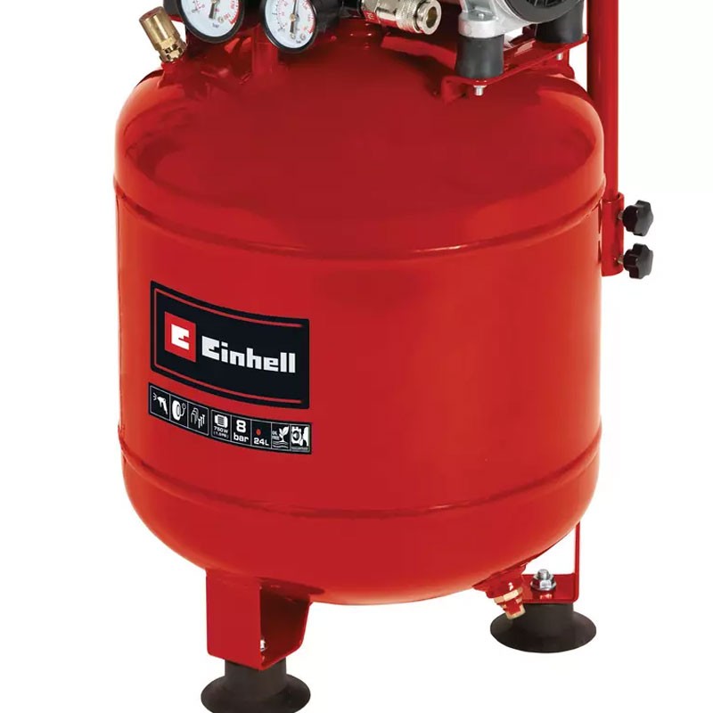 Hava Kompresörü Elektrikli (24 Lt Sessiz) (EINHELL 4020610 TE-AC 24 Silent)