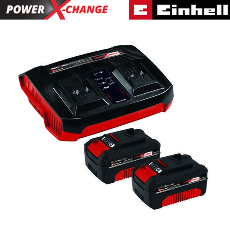 PXC Akü Kiti PXC Twincharger 3A (2 x 4.0 Ah) (EINHELL 4512112)