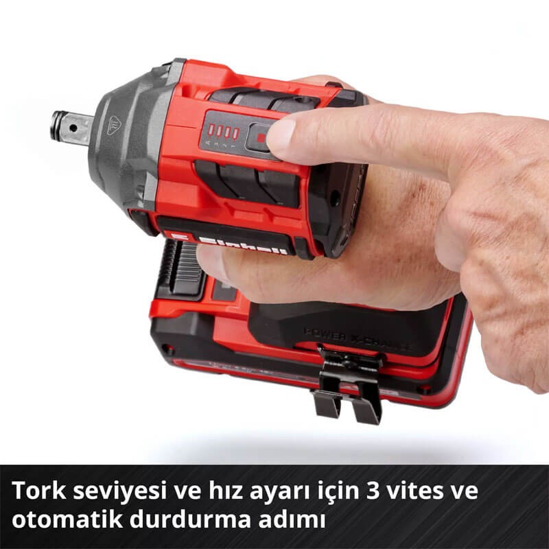 Darbeli Somun Sıkma Makinesi Akülü (Akü Hariç) (260 Nm) (EINHELL 4510090 TP-CW 18/260-C Li BL Solo)