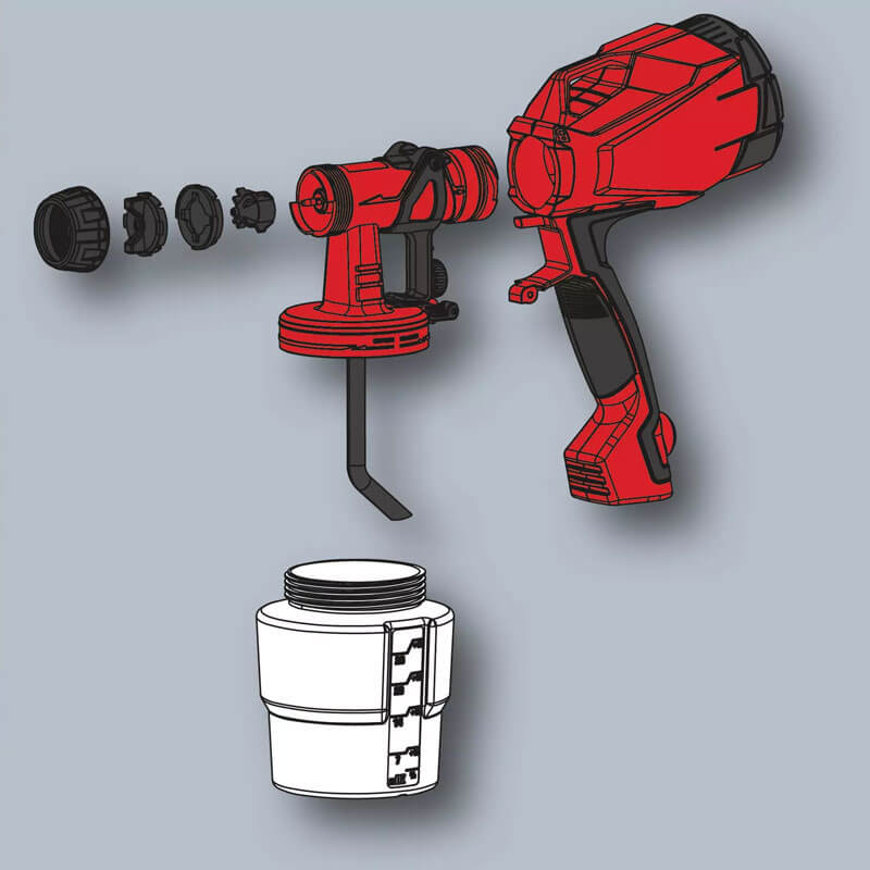 Sprey Boya Tabancası Elektrikli (500 W) (EINHELL 4260010 TC-SY 500 P)
