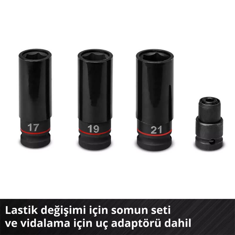 Darbeli Somun Sıkma Makinesi Akülü (Akü Hariç) (EINHELL 4510065 TP-CW 18/750-C Li BL Solo)