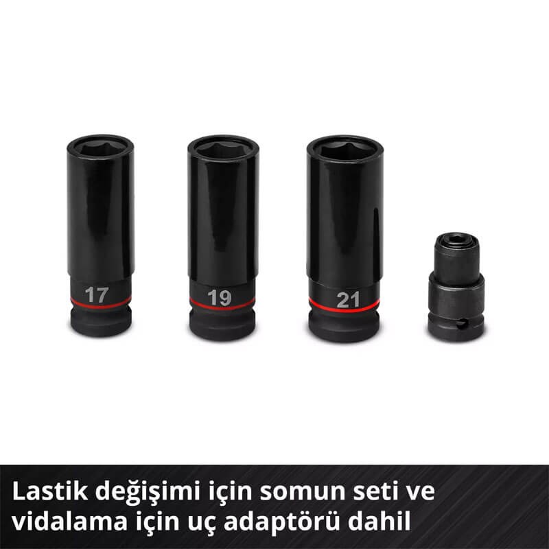 Darbeli Somun Sıkma Makinesi Akülü (Akü Hariç) (260 Nm) (EINHELL 4510090 TP-CW 18/260-C Li BL Solo)