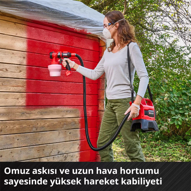 Boya Tabancası Akülü (Akü Hariç) (EINHELL 4260040 TE-SY 18/90 Li-Solo)