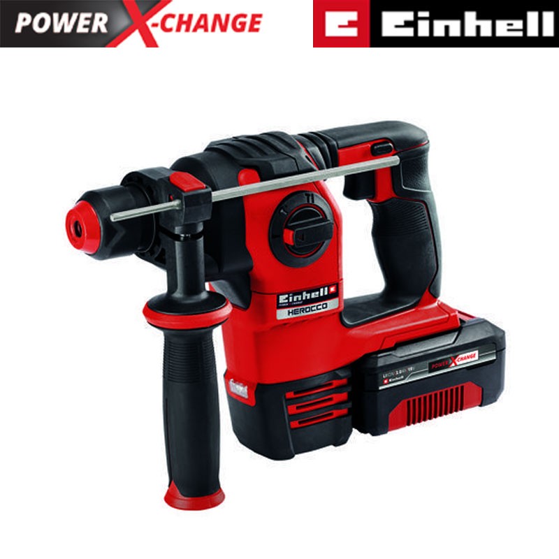 Kırıcı-Delici Pnömatik Set Akülü (1 x 3.0 Ah) (EINHELL 4513975 HEROCCO Kit +5) (ÇANTALI)