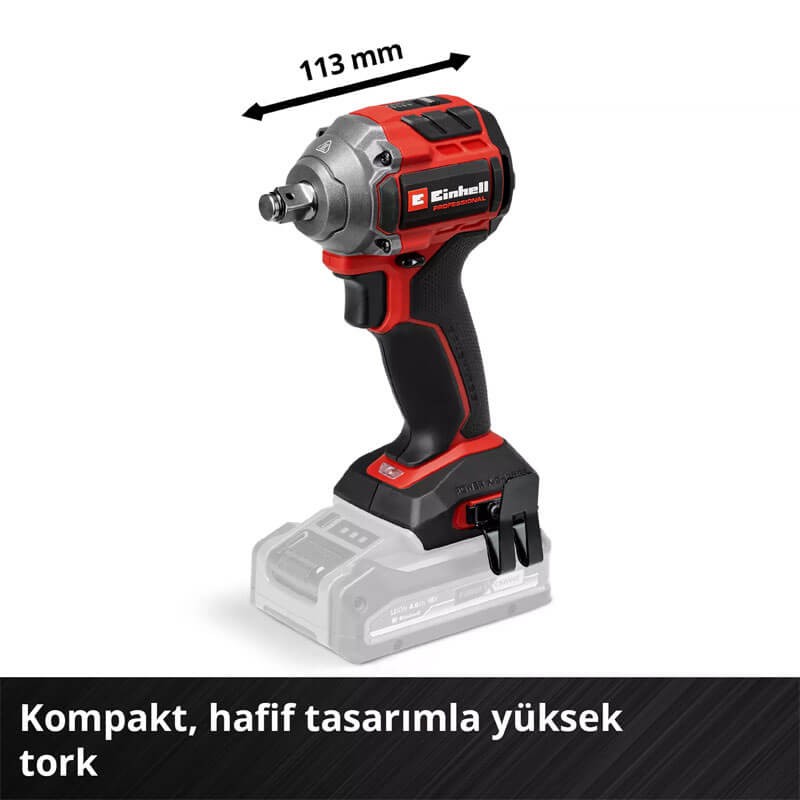 Darbeli Somun Sıkma Makinesi Akülü (Akü Hariç) (260 Nm) (EINHELL 4510090 TP-CW 18/260-C Li BL Solo)
