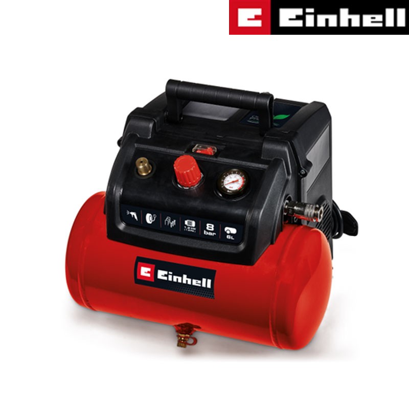 Hava Kompresörü Elektrikli (6 Lt) (EINHELL 4020655 TC-AC 190/6/8 OF)