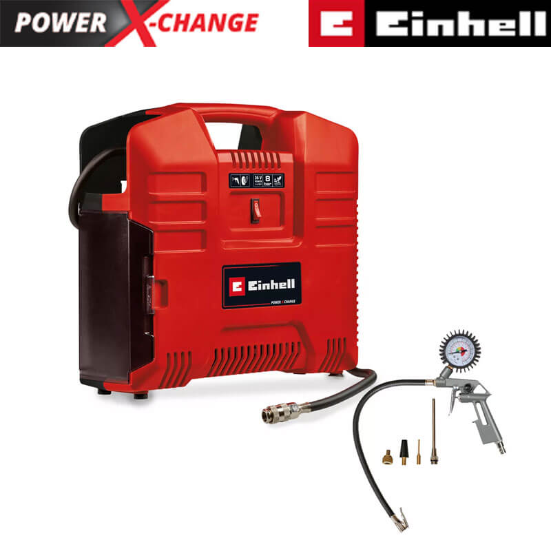 Hava Kompresörü Akülü (Akü Hariç) (8 Bar) (EINHELL 4020440 TE-AC 36/8 Li OF Set Solo)