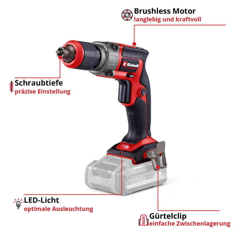 Alçıpan Vidalama Akülü (Akü Hariç) (EINHELL 4261010 TP-DY 18 Li BL Solo)