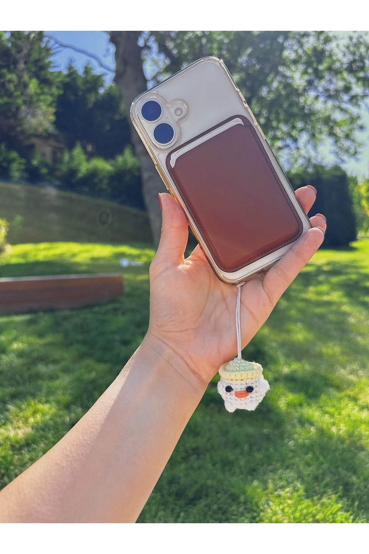 El Yapımı Örgü Civciv Telefon / Çanta Charmı – Amigurumi Askılı Süs