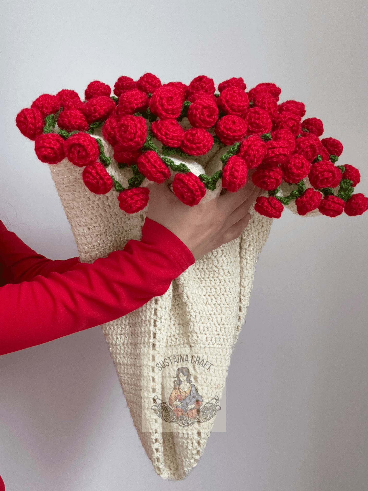 Sparkly Bouquet Blanket – Handmade Rose Bouquet Blanket, Unique and Romantic