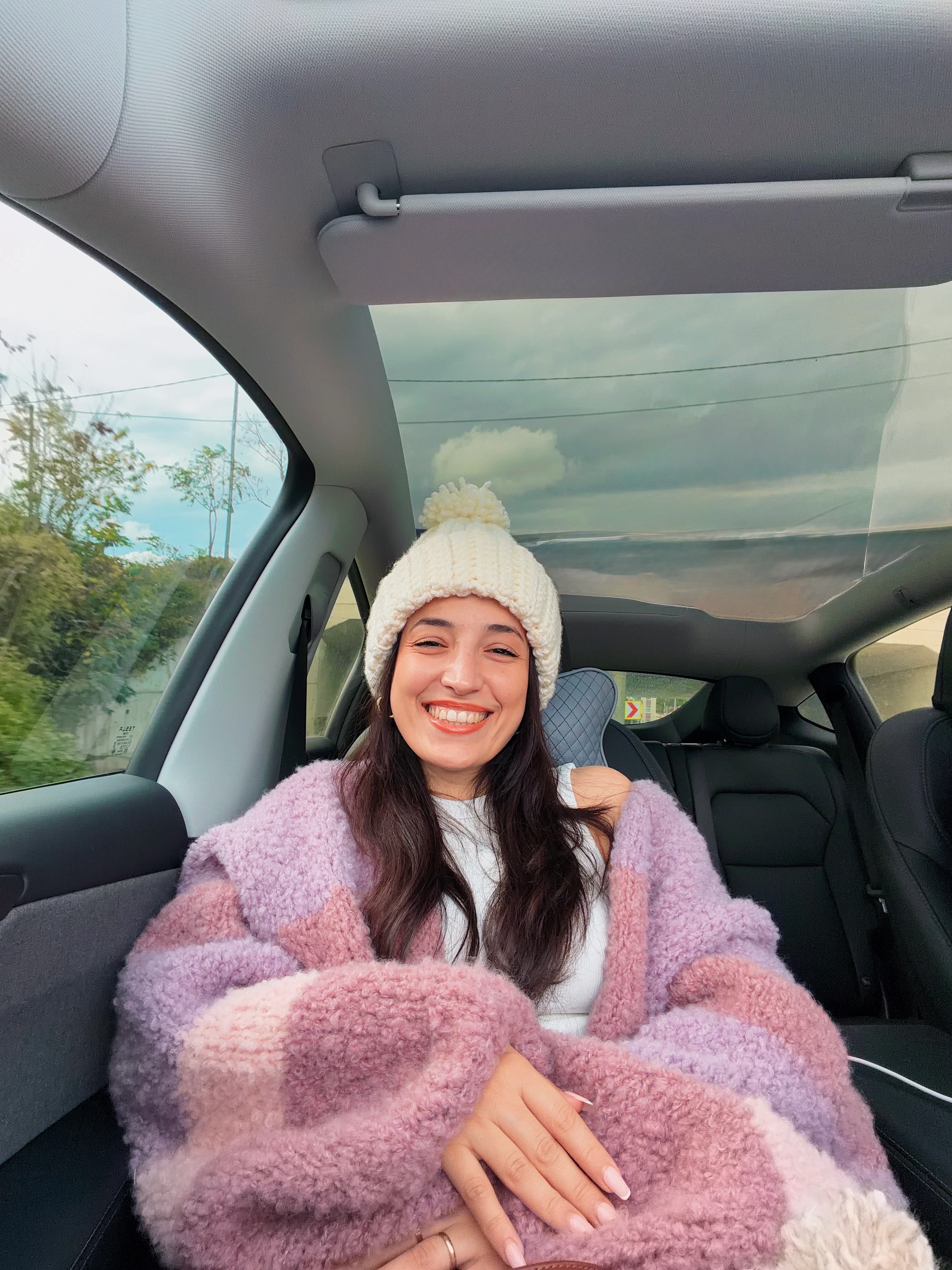  Elde Örülmüş Pamuk-Mohair Hırka: Renkli Çizgili Oversize Hırka