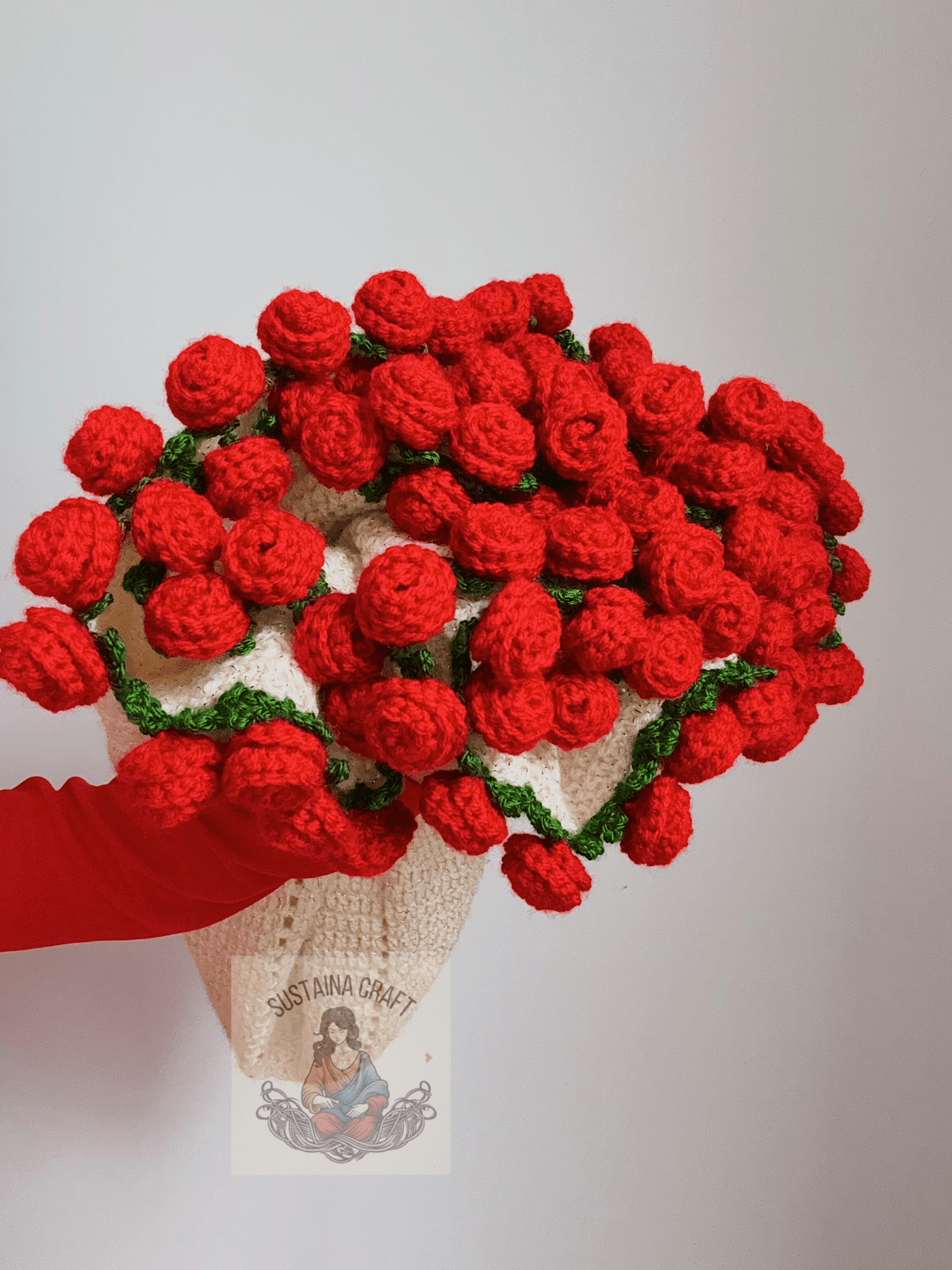 Sparkly Bouquet Blanket – Handmade Rose Bouquet Blanket, Unique and Romantic