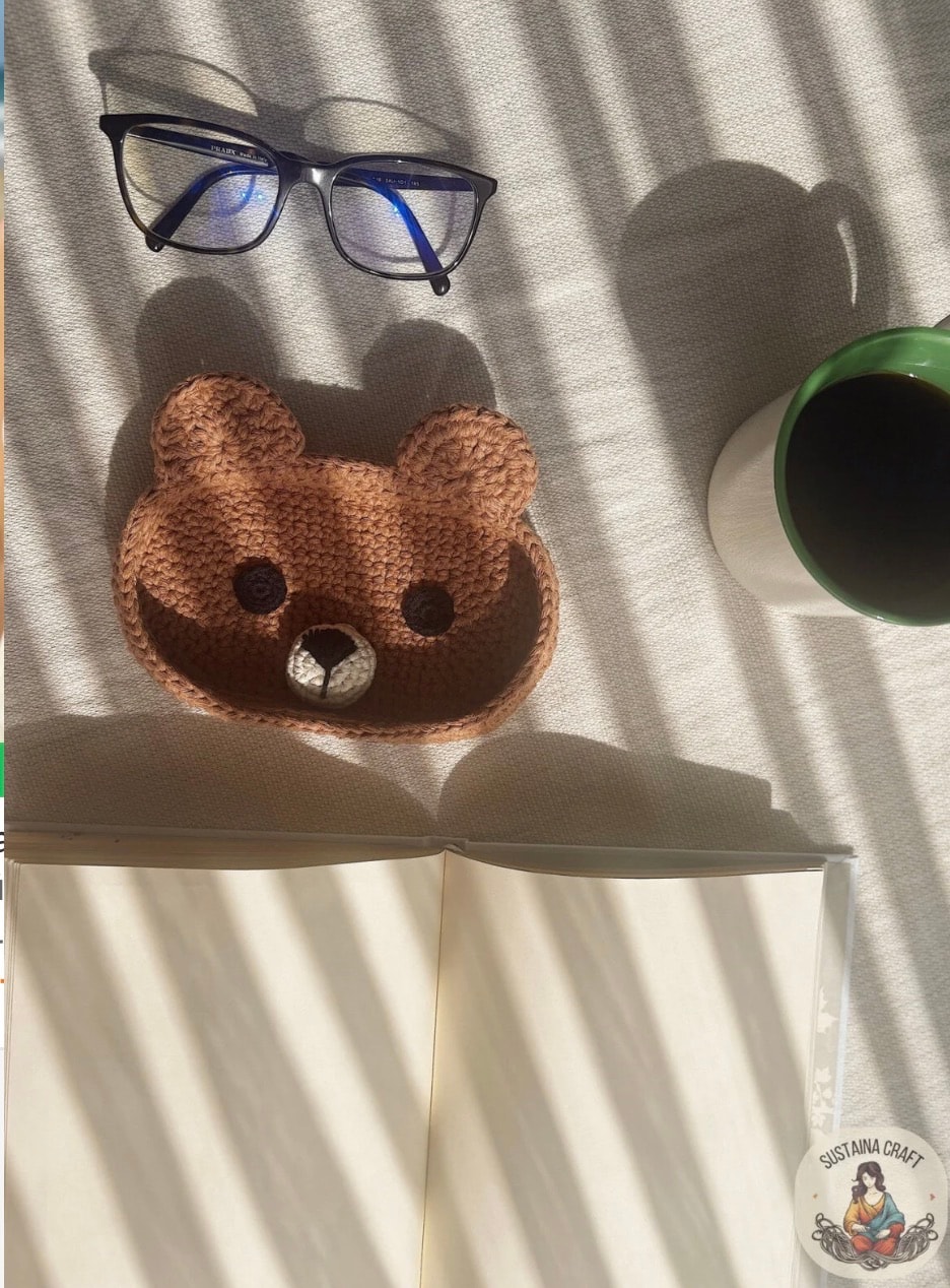 örgü ayıcık gözlük kabı gözlük kılıfı