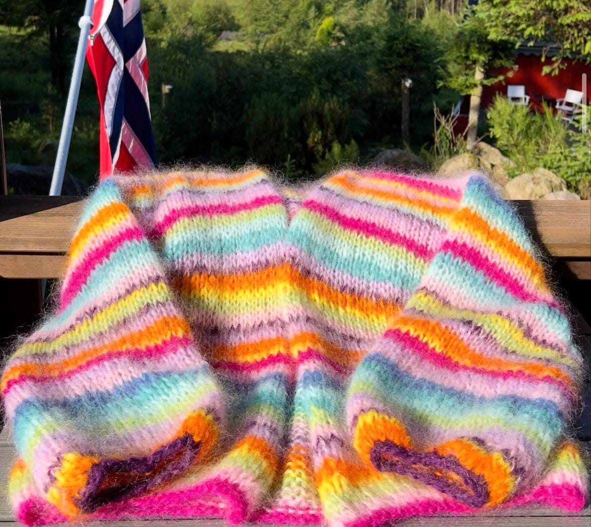 Colorful Striped Sweater, Knit Cardigan, Hand-Knitted Warm Cardigan, Oversized Cardigan, Unisex Cardigan, Multicolored Cardigan
