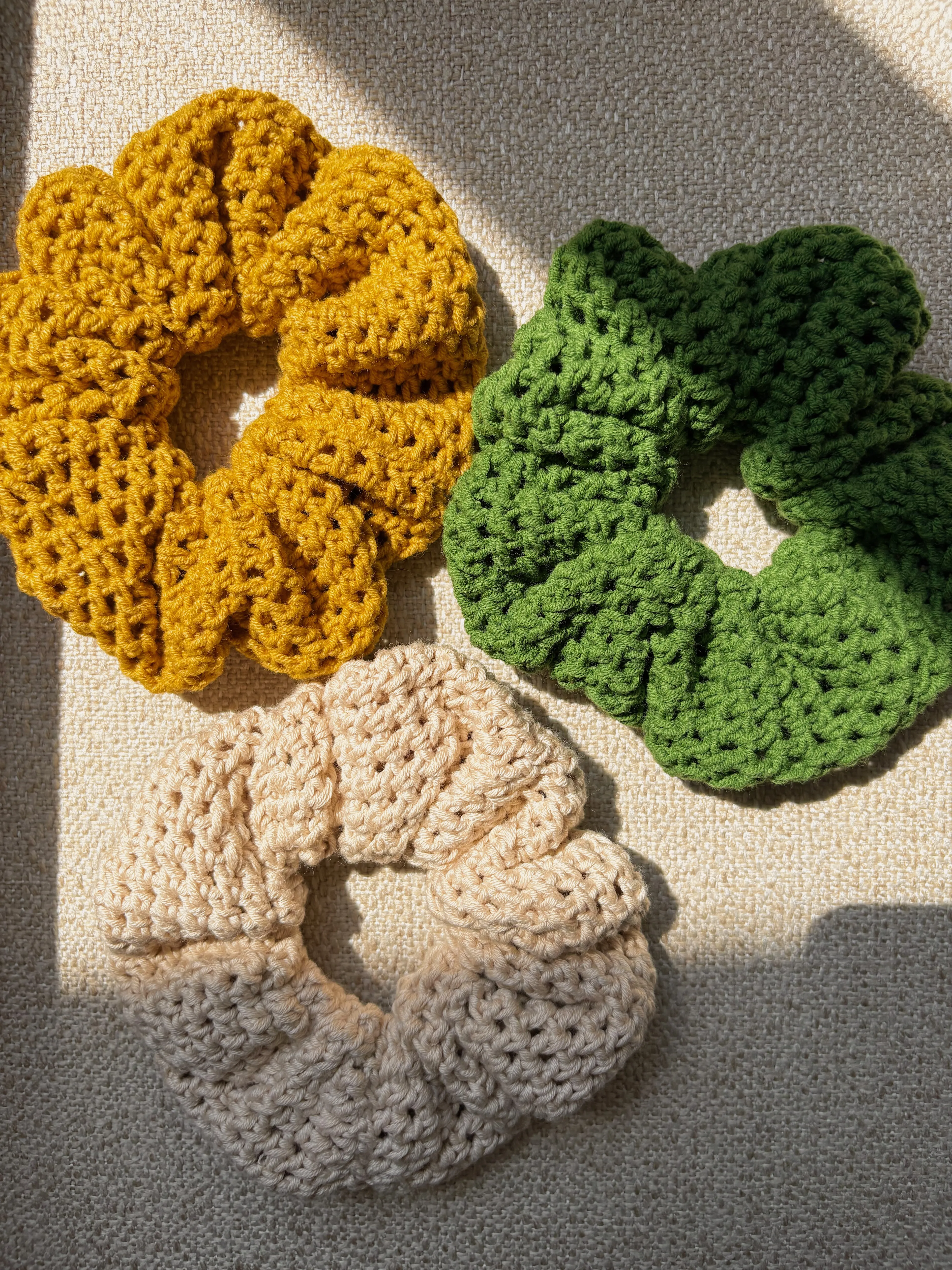 Handmade Oversize Hair Scrunchie – Crochet Elastic Hair Tie