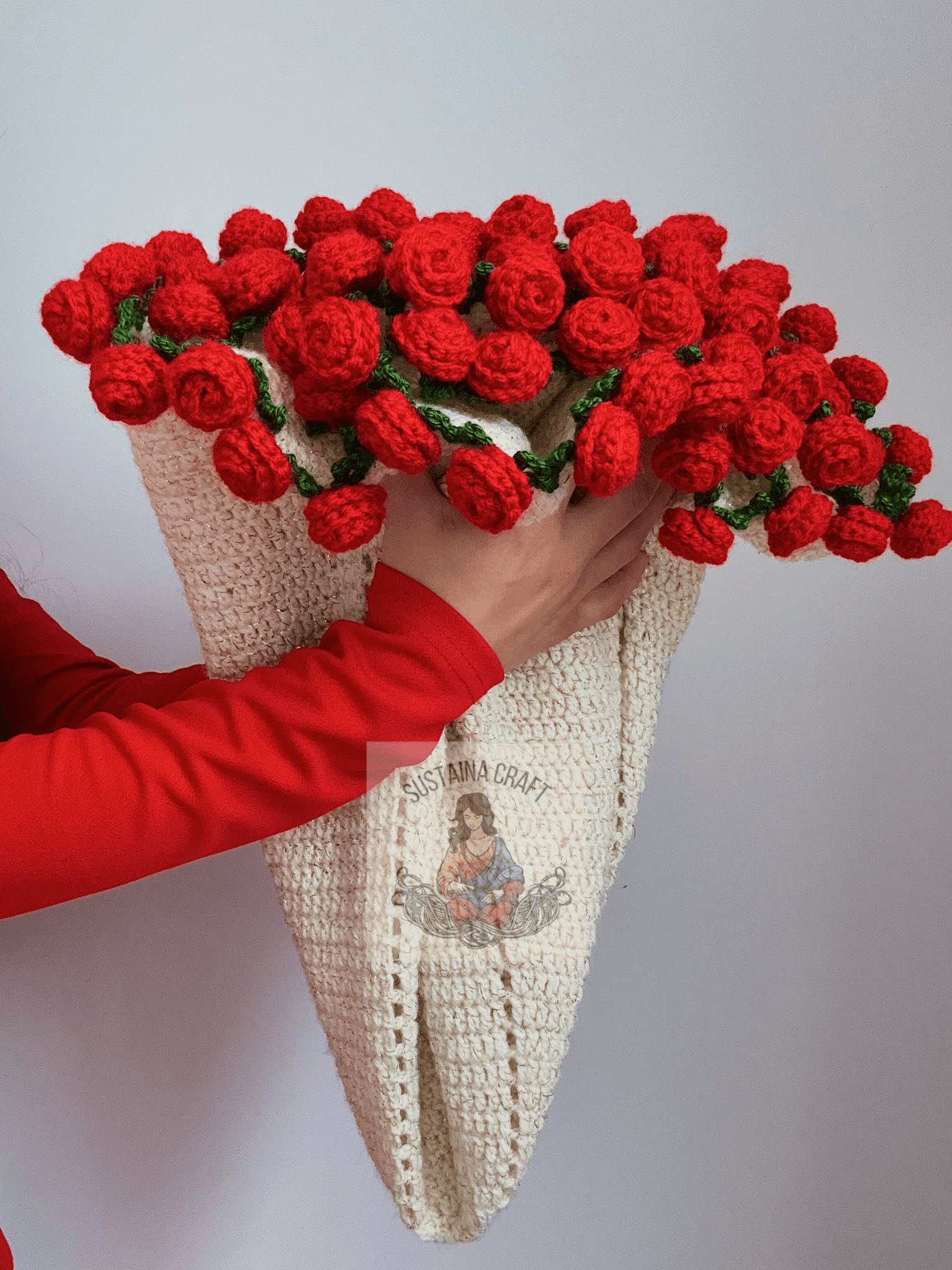 Sparkly Bouquet Blanket – Handmade Rose Bouquet Blanket, Unique and Romantic