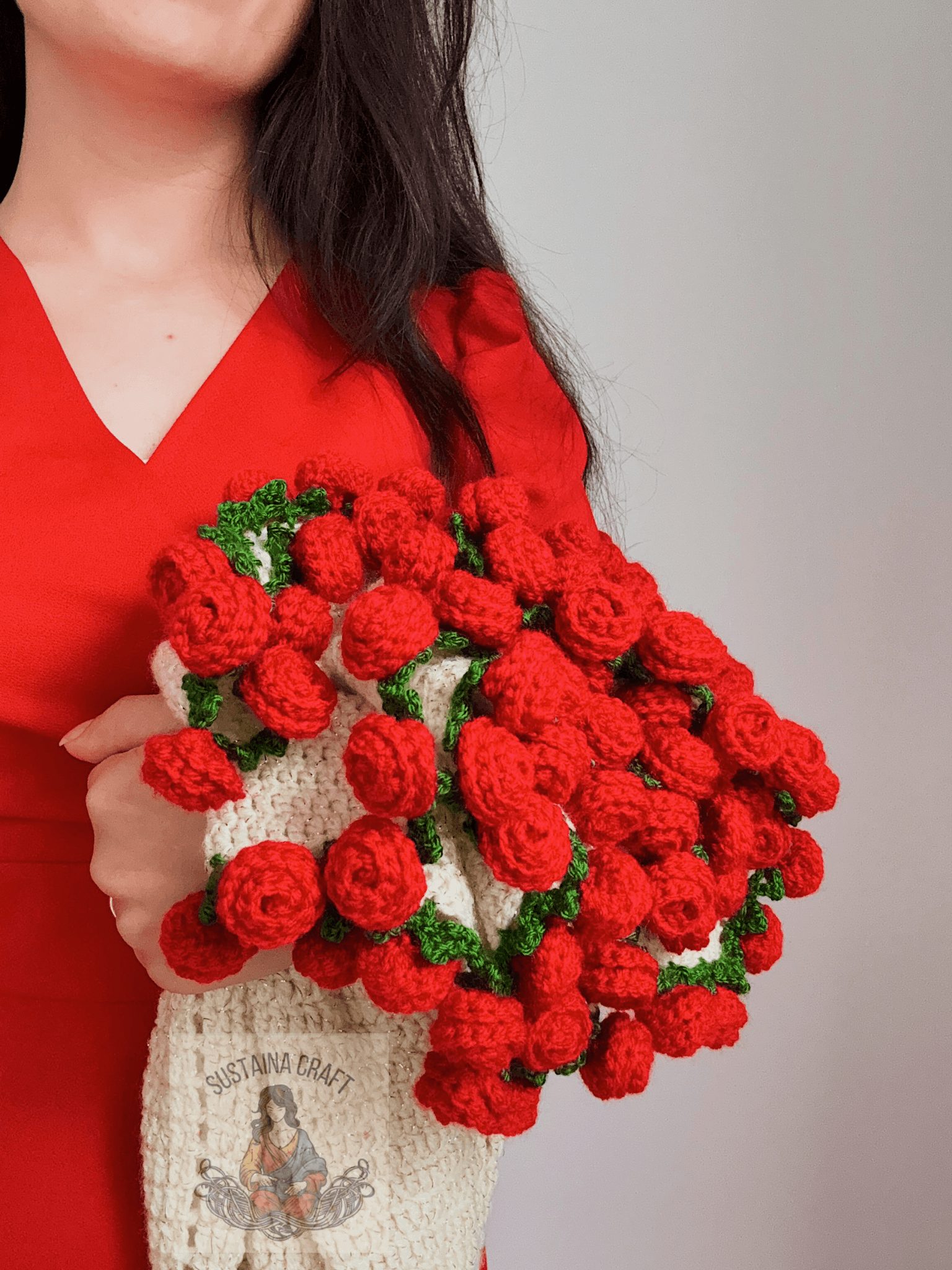 Sparkly Bouquet Blanket – Handmade Rose Bouquet Blanket, Unique and Romantic