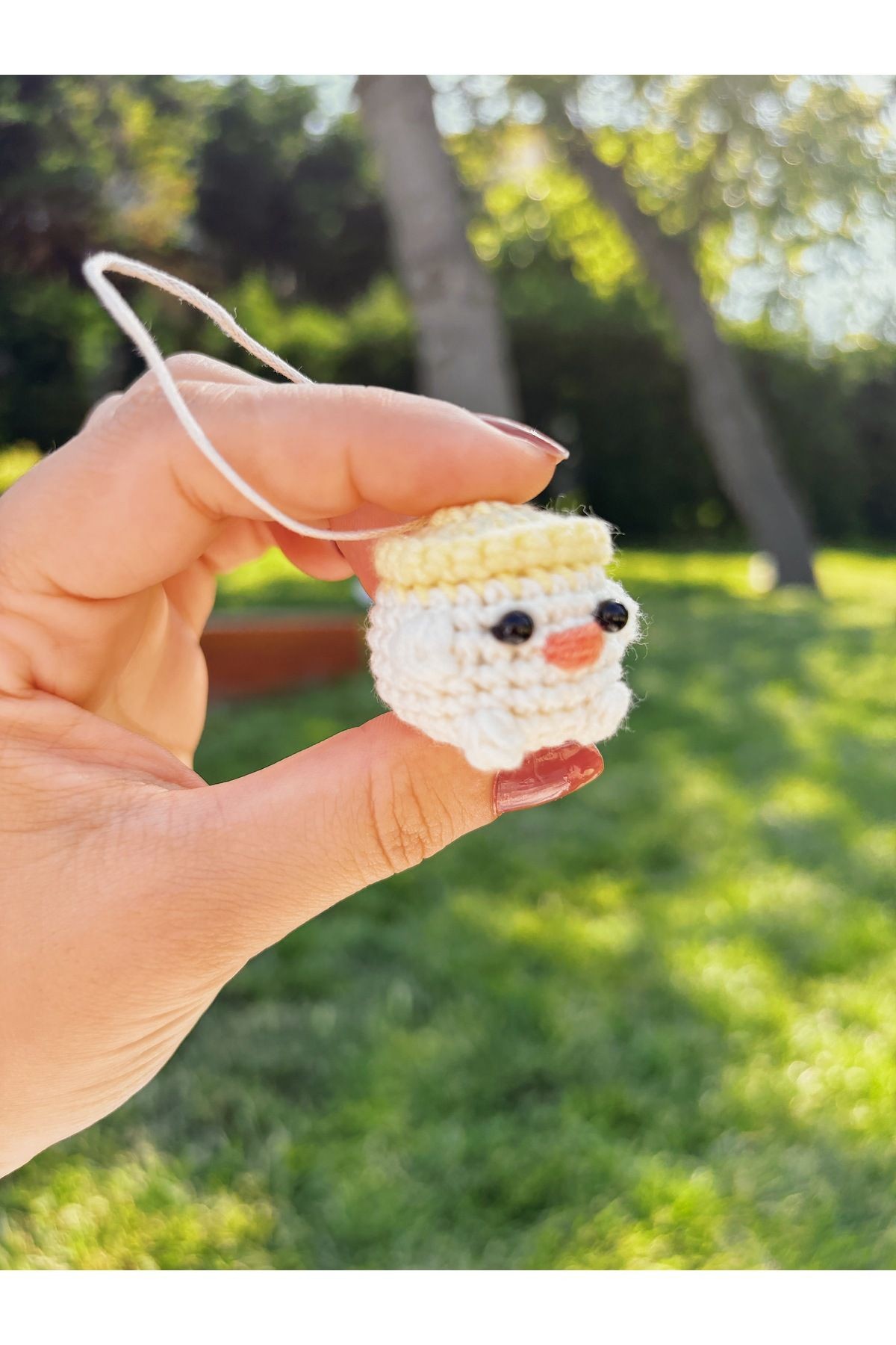 El Yapımı Örgü Civciv Telefon / Çanta Charmı – Amigurumi Askılı Süs