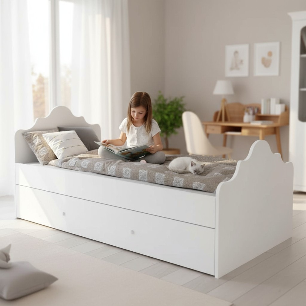 Aless Yavrulu Karyola, Beyaz