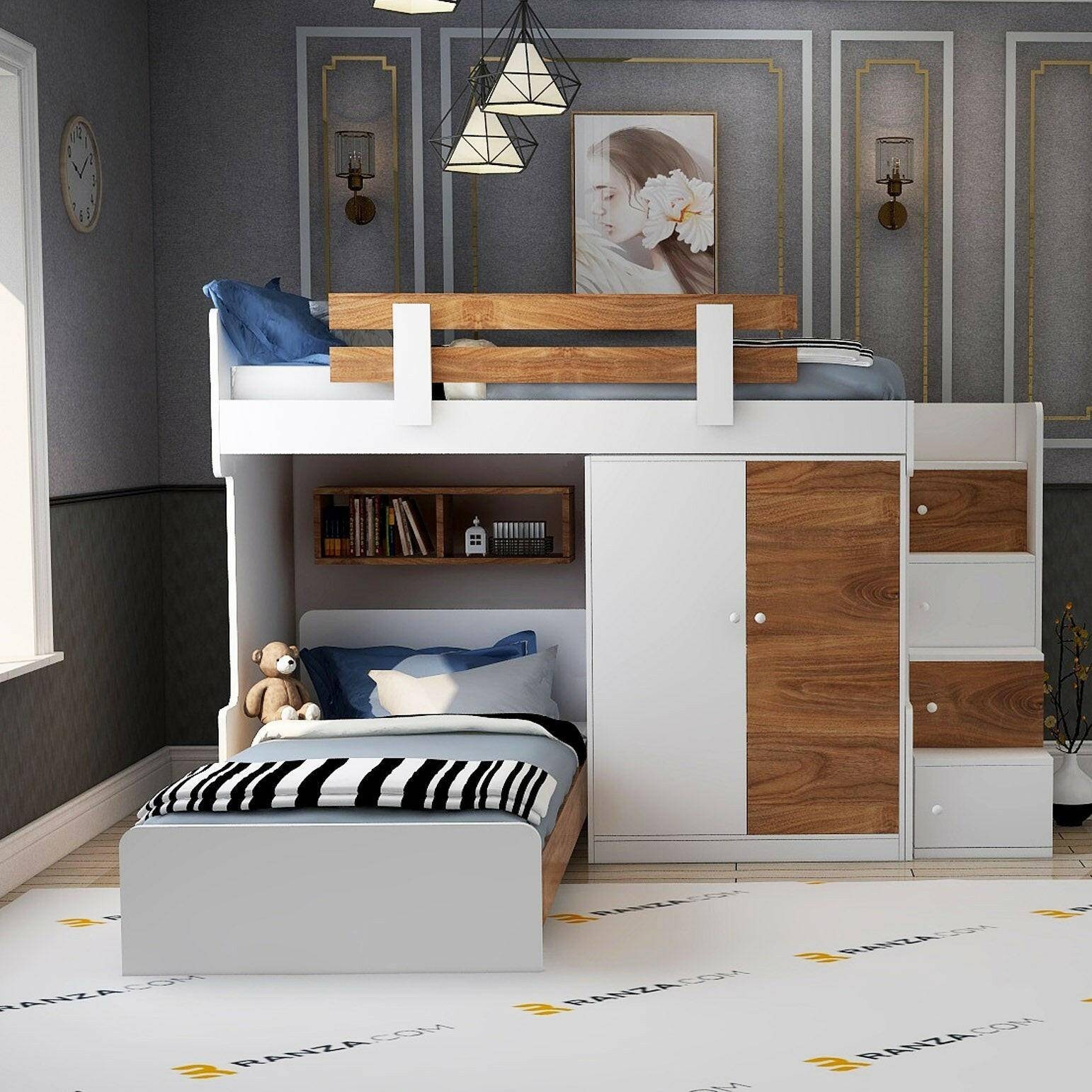 Dolaplı Galia Ranza Modelleri, Ahşap - Beyaz Renk